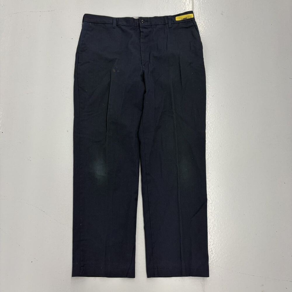 Vintage 80s Cintas Blue Canvas Workwear Chinos 38x28